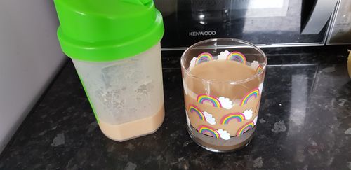 Customer photo review of Coffee Vitality Protein Powder