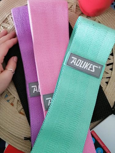 Customer photo review of Bandes élastiques 3 niveaux en tissu™