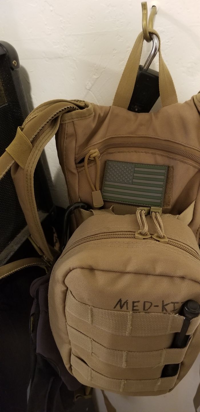 Customer photo review of American Flag Multicam Morale Patch (PVC)