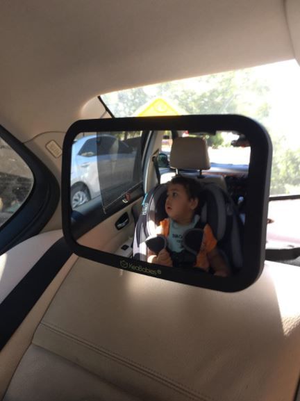 Customer photo review of Baby Car Mirror For Rear Facing Infant Car Seat