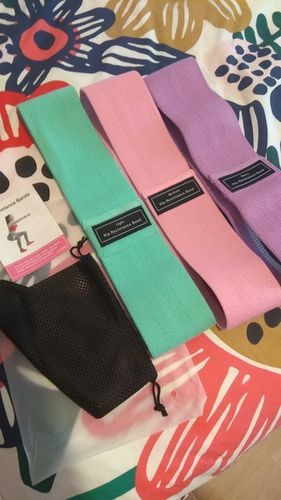 Customer photo review of Bandes élastiques 3 niveaux en tissu™