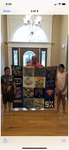 Customer photo review of Classic T-Shirt Blanket