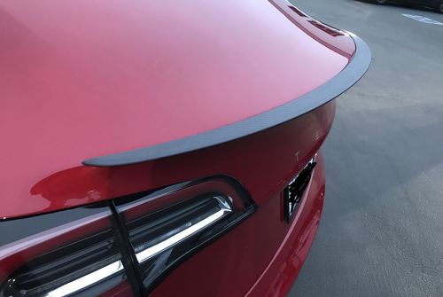 Customer photo review of Carbon Fiber Performance Spoiler for Model 3
