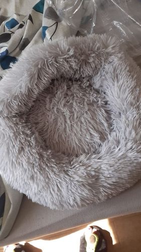 Customer photo review of Coussin Lit Apaisant Panier Chien & Chat