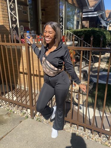 Customer photo review of Python Crossbody Fanny