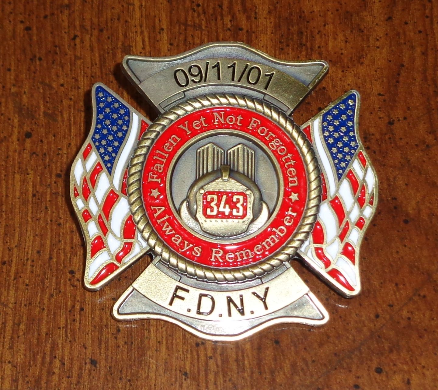 Customer photo review of 9/11 Firefighter Lapel Pin