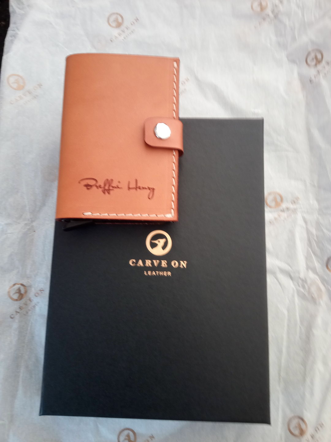 Customer photo review of RFID Wallet