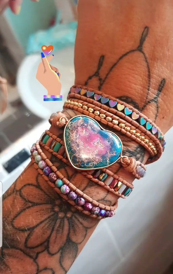Customer photo review of Intense Love Protection Wrap Bracelet