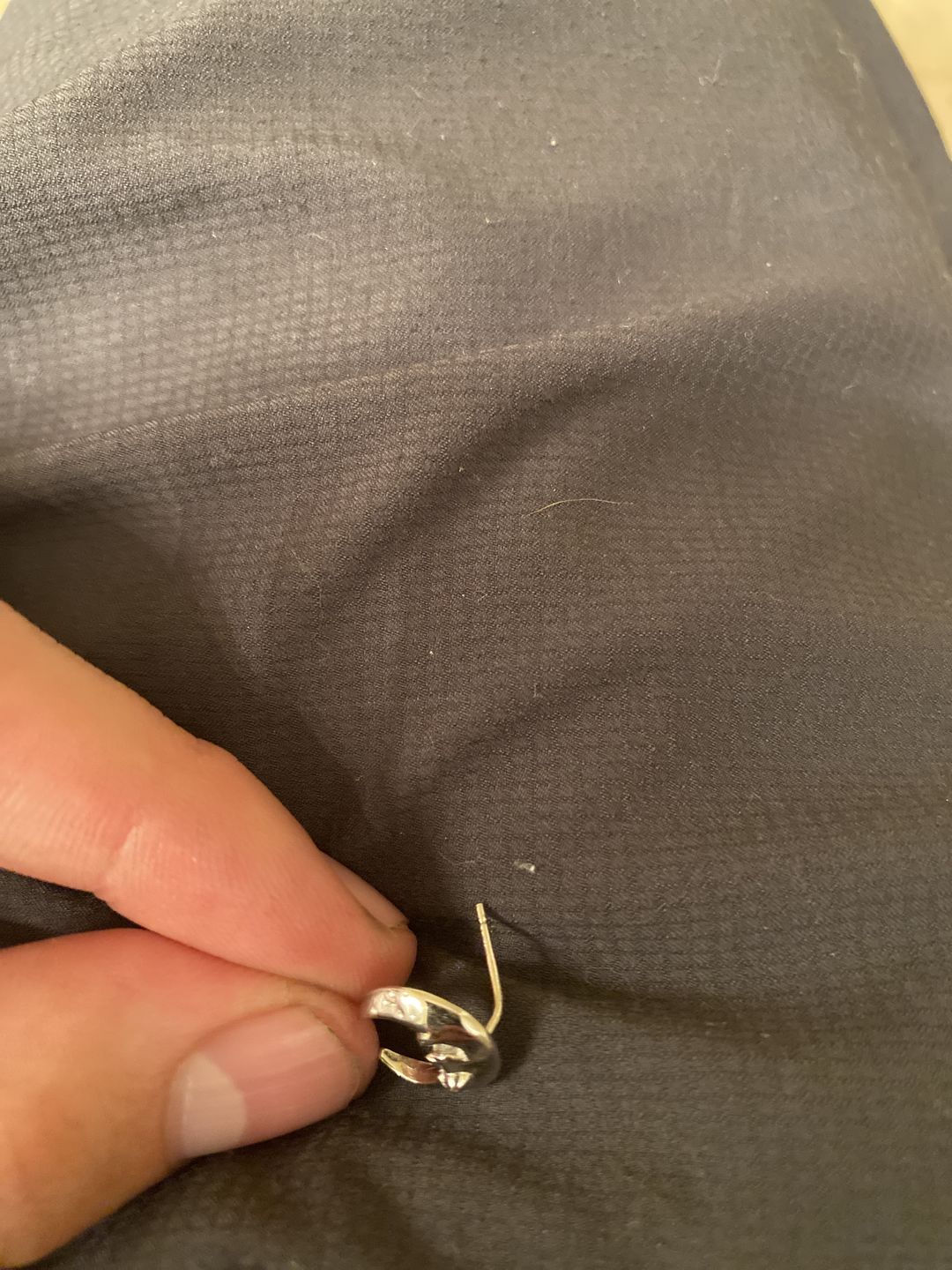 Customer photo review of 'LUNA' LUNATIC LUNAR EARRING (STUD)
