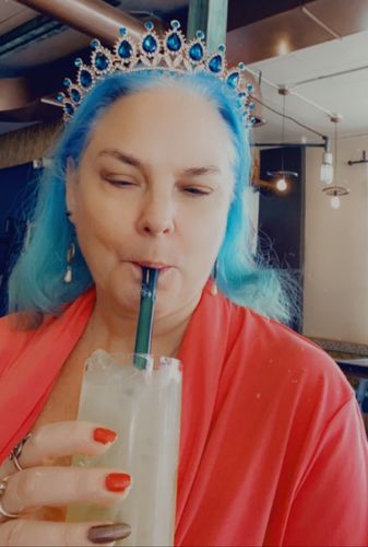 Customer photo review of Sapphire Desire Tiara