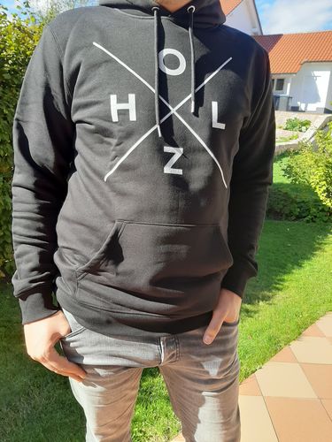Customer photo review of HOLZ KREUZ - Bio Unisex Hoodie (PREMIUM)
