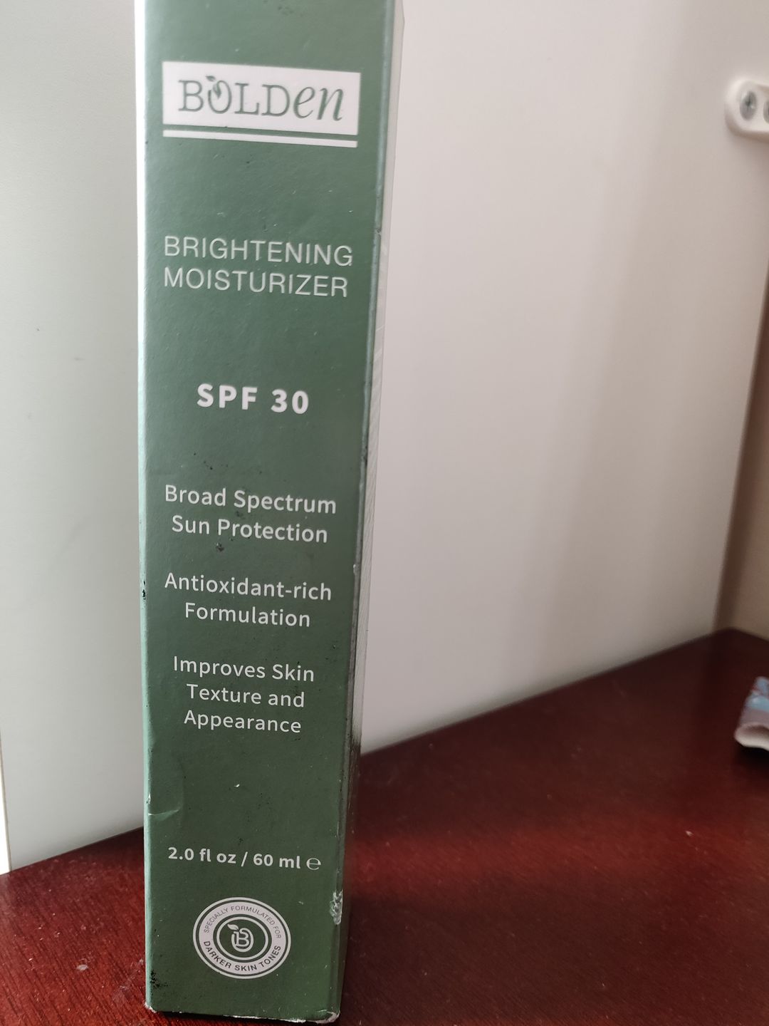 Customer photo review of SPF 30 Brightening Moisturizer