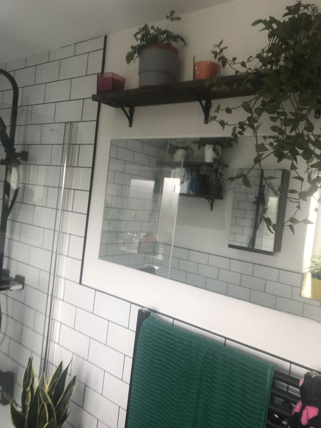 Customer photo review of 4.5 Inch Ironbridge Cast Iron Shelf Bracket