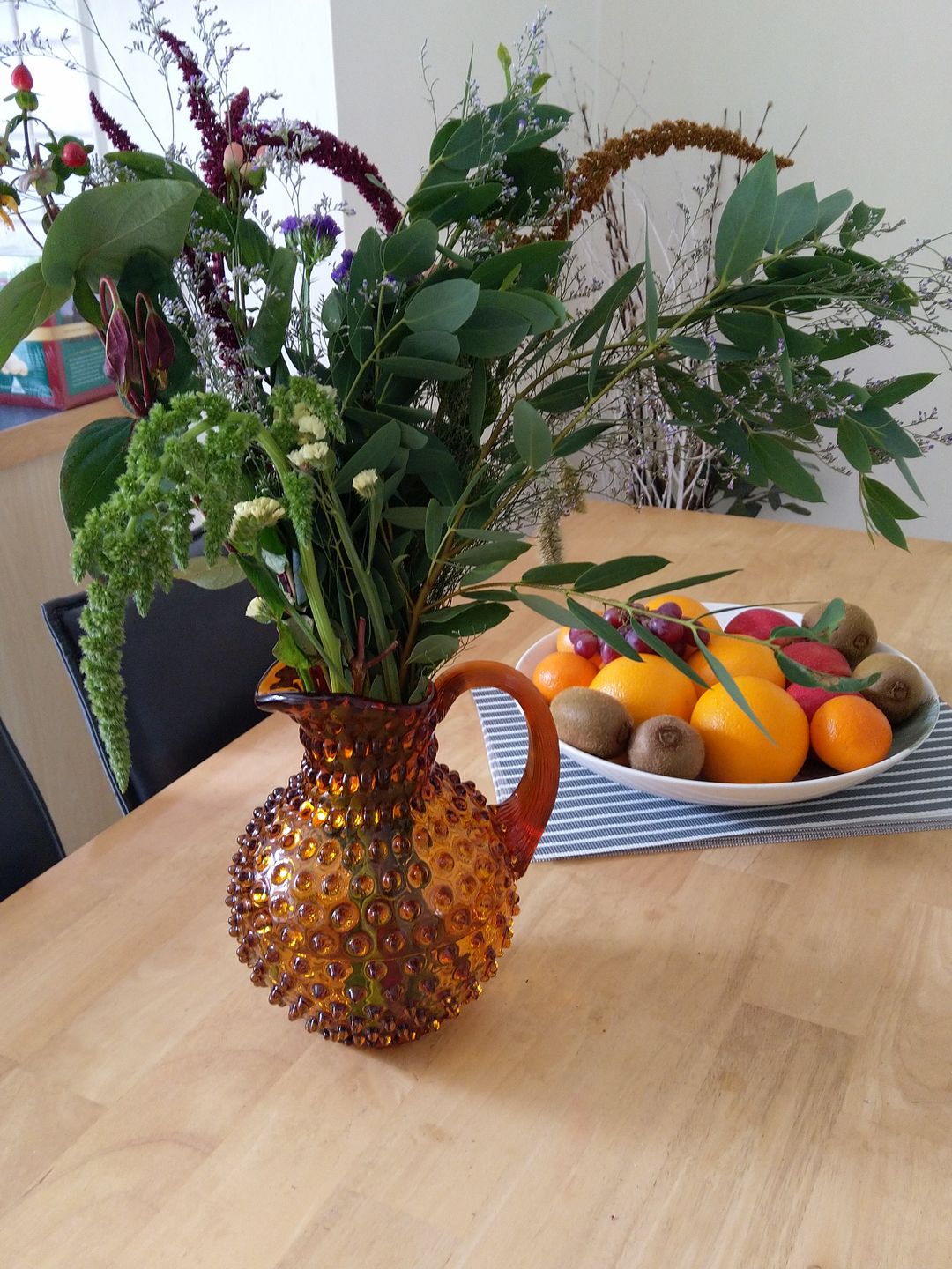 Customer photo review of Amber Hobnail Jug