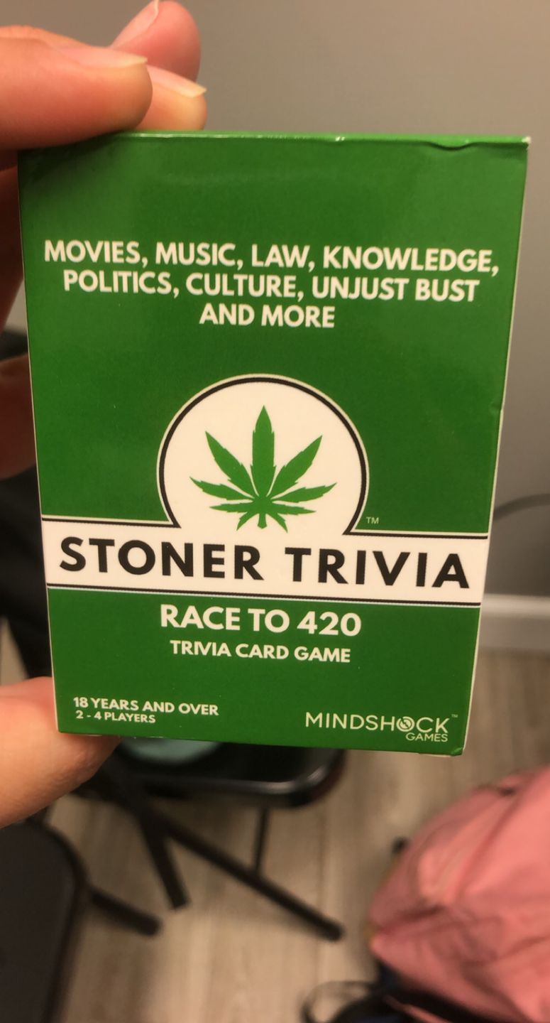 Customer photo review of Stoner Trivia Race to 420 Card Game