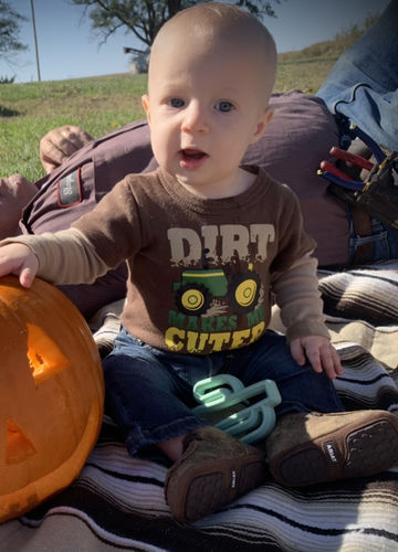 Customer photo review of Ariat Lil' Stompers Infant Brown Memphis Spitfire Shoes A442000691