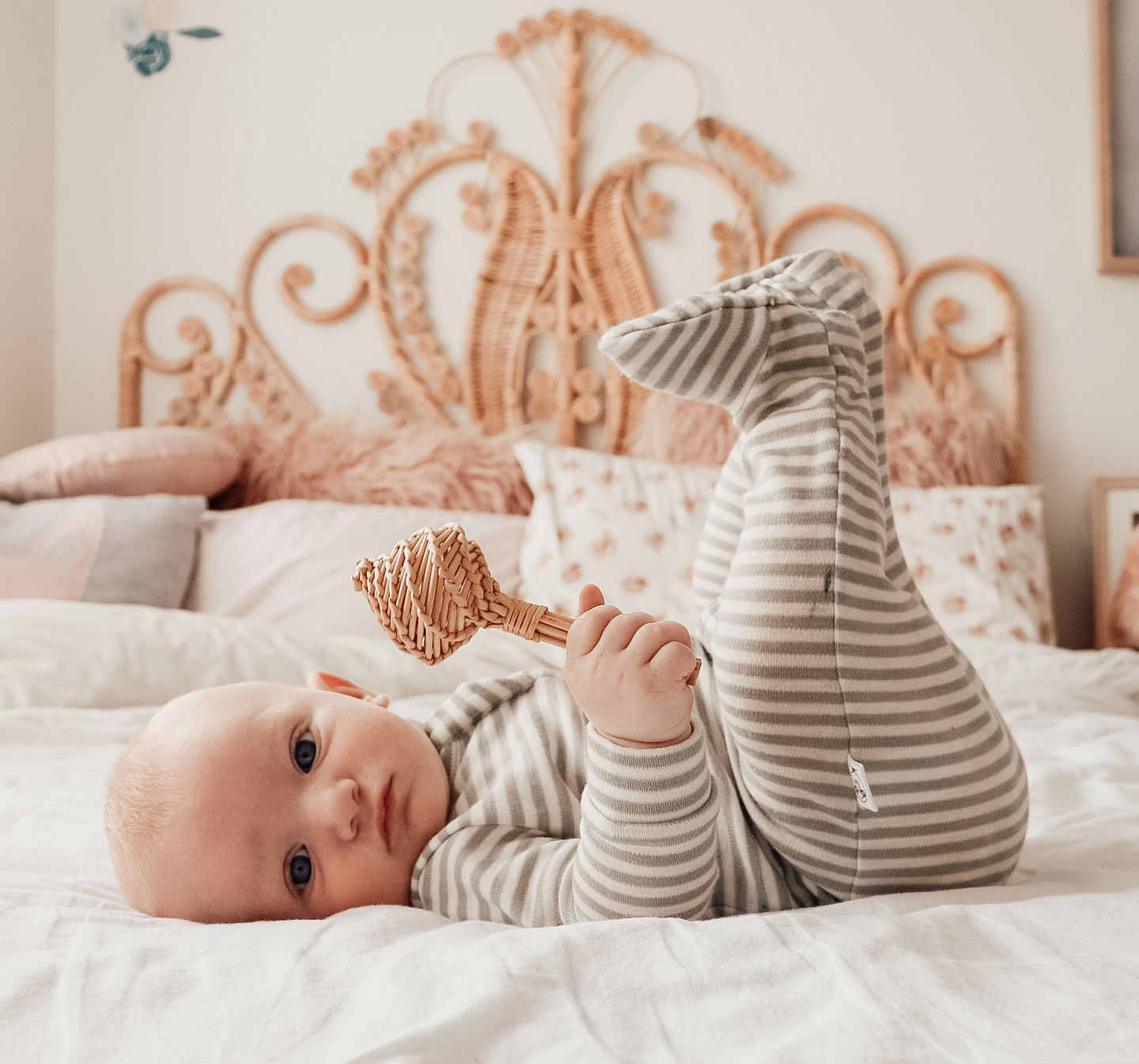 Customer photo review of Footie Pajamas, Merino Wool, Dove