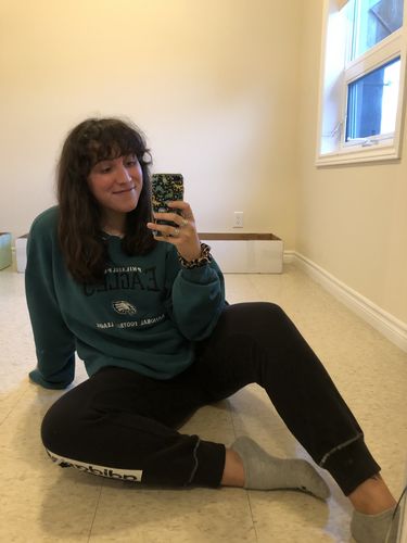 Customer photo review of Vintage Philadelphia Eagles 90s Lee Sport Sweatshirt Size XL