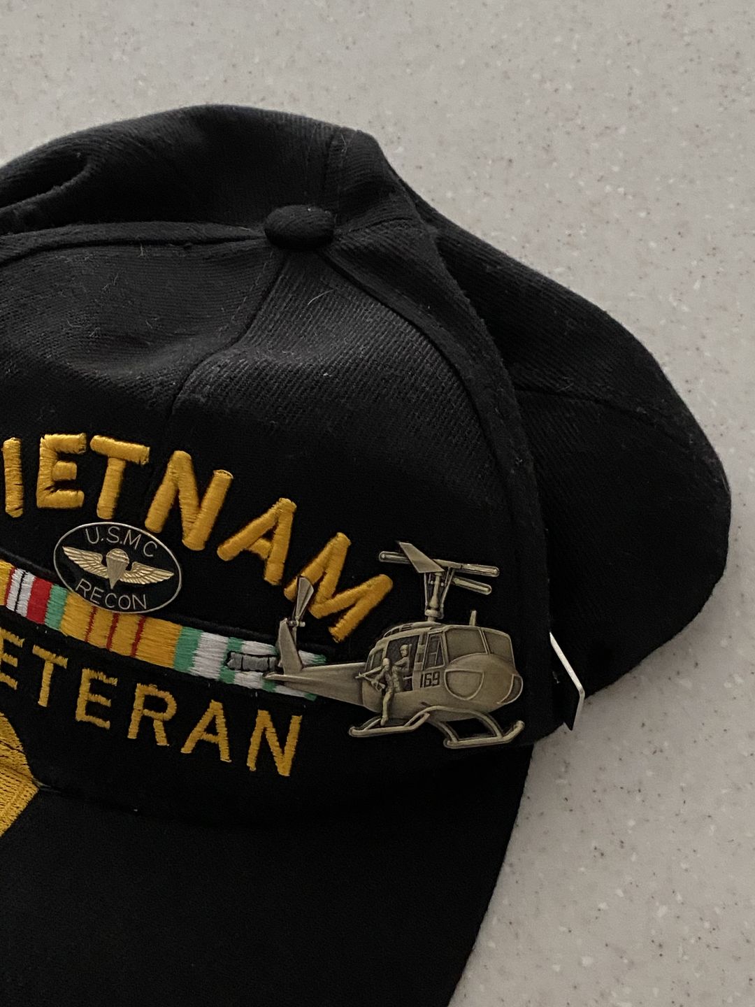 Customer photo review of Huey Helicopter Pin