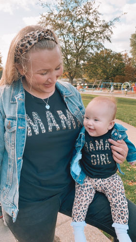 Customer photo review of Mama & Mama's Girl Leopard T-Shirts (MRK X)