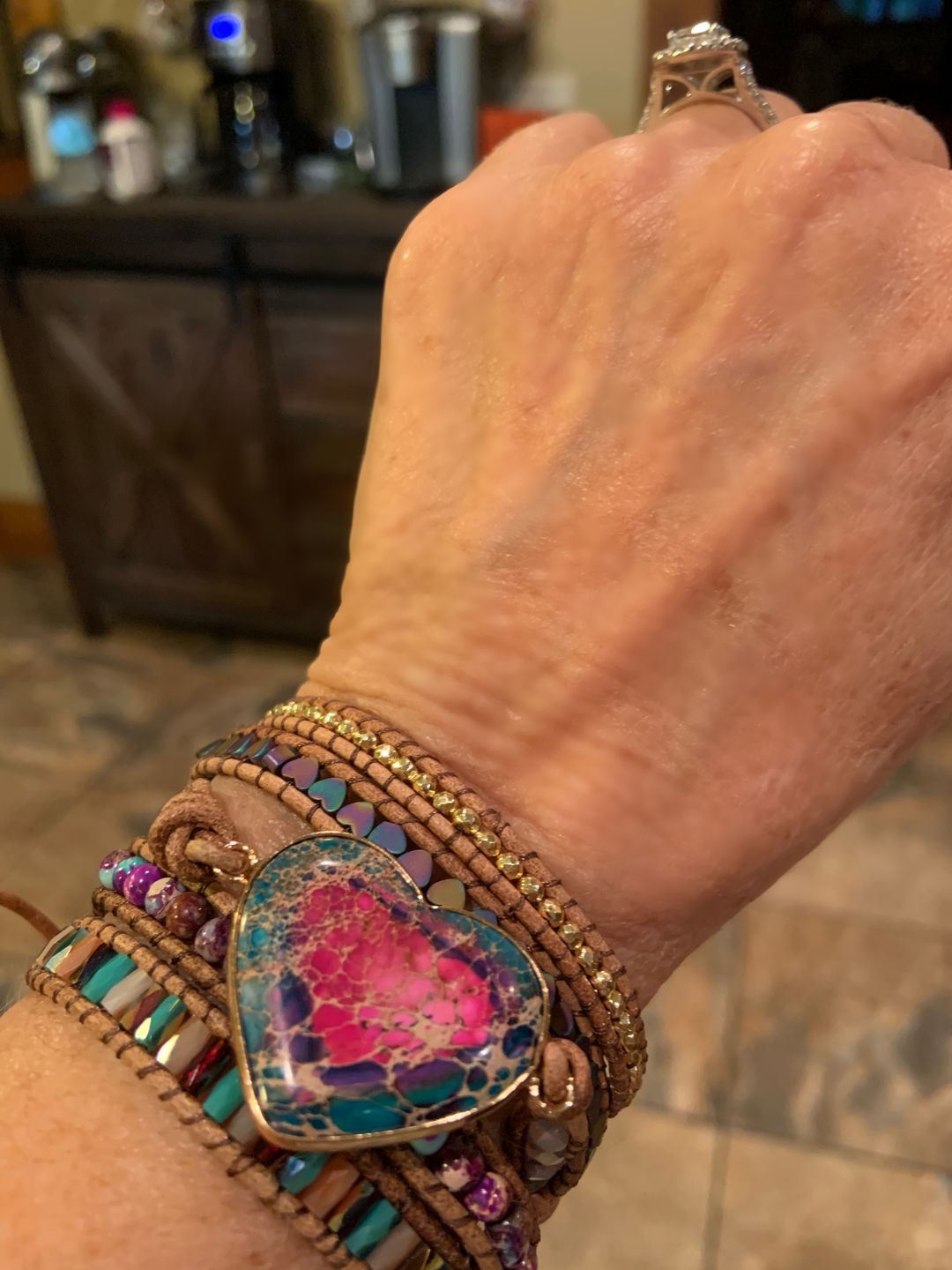Customer photo review of Intense Love Protection Wrap Bracelet