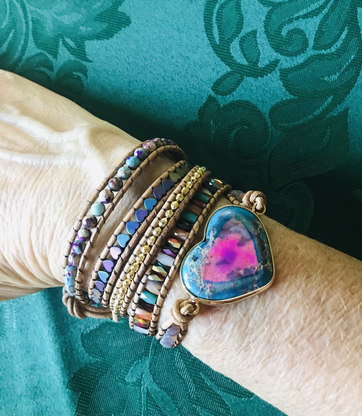 Customer photo review of Intense Love Protection Wrap Bracelet