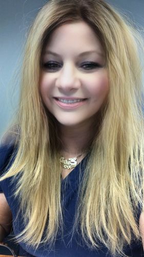 Customer photo review of Double Plated Heart Name Necklace