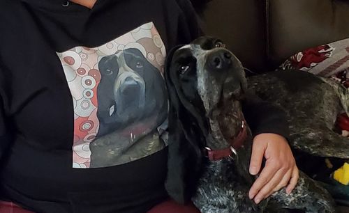 Customer photo review of Custom Pet Hoodie (Black)