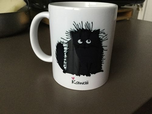 Customer photo review of Mug personnalisé | La vie est meilleure avec un chat