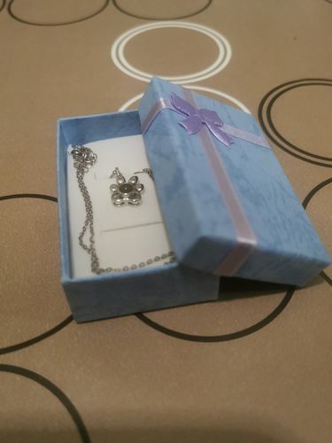 Customer photo review of Peakmart Pfotenkette mit Wunschfoto