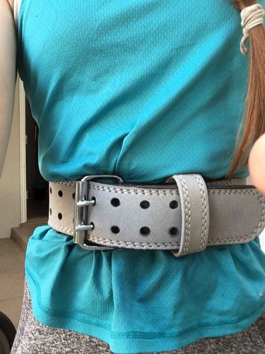 Customer photo review of Strength Shop Weightlifting Belt - Grey