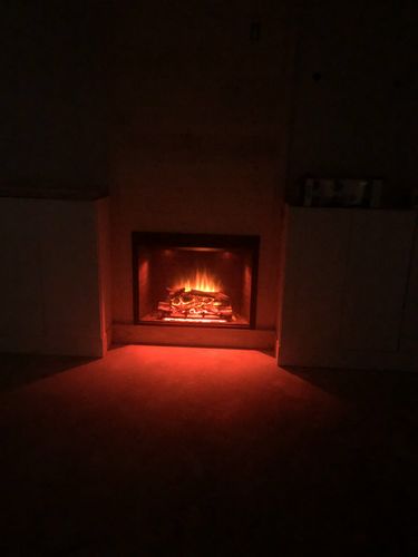 Customer photo review of Dynasty Forte 35'' Built-In Electric Fireplace Insert