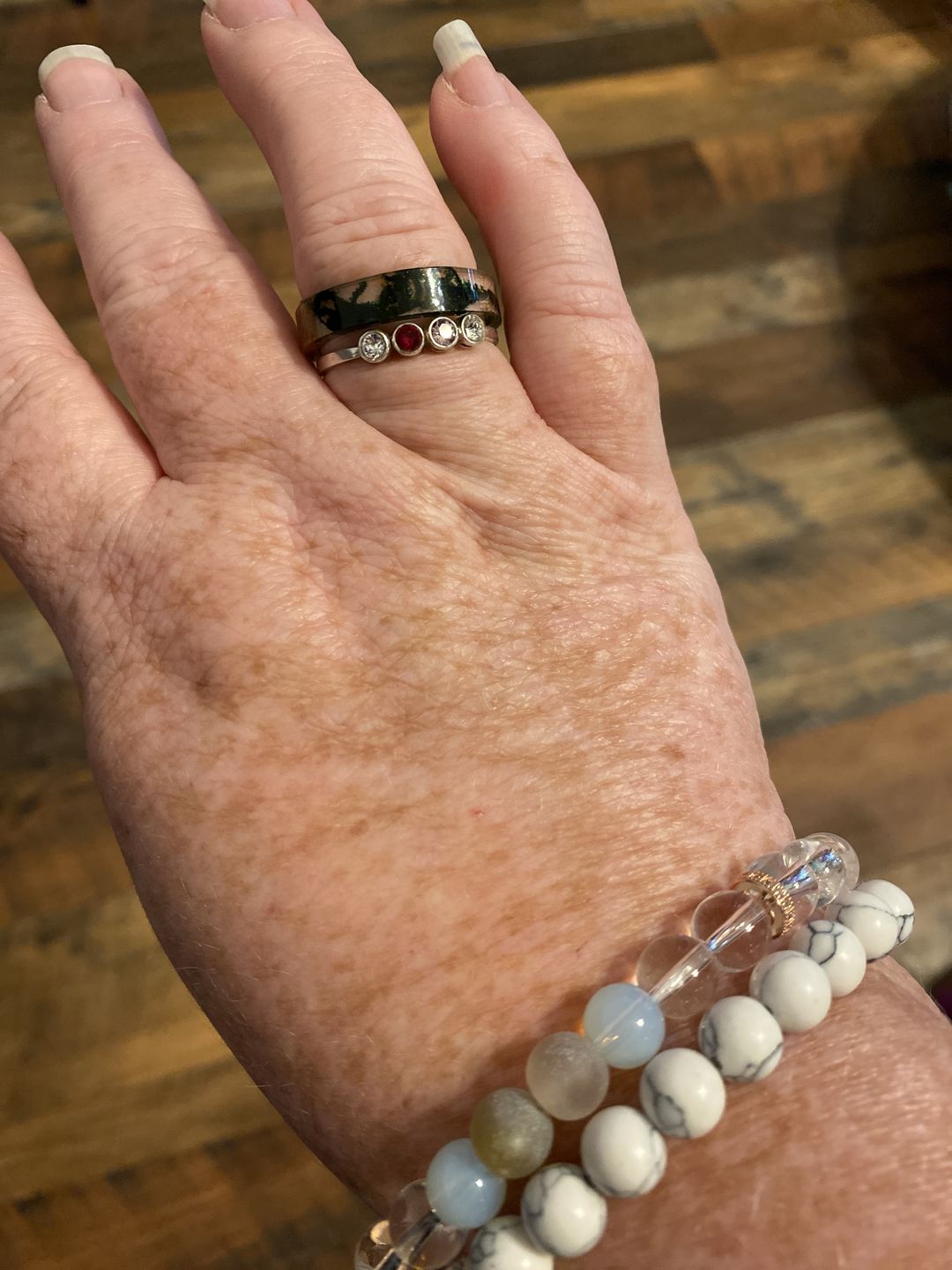 Customer photo review of Forest Soul Resin Ring