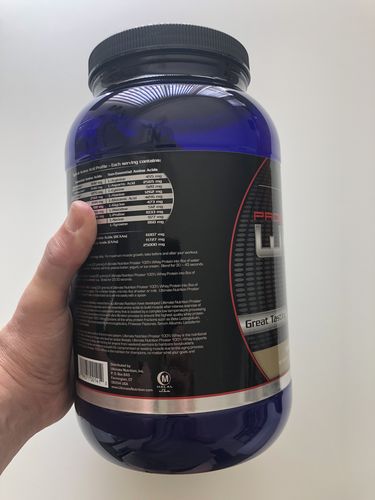 Customer photo review of Ultimate Nutrition Whey Protein - Natural