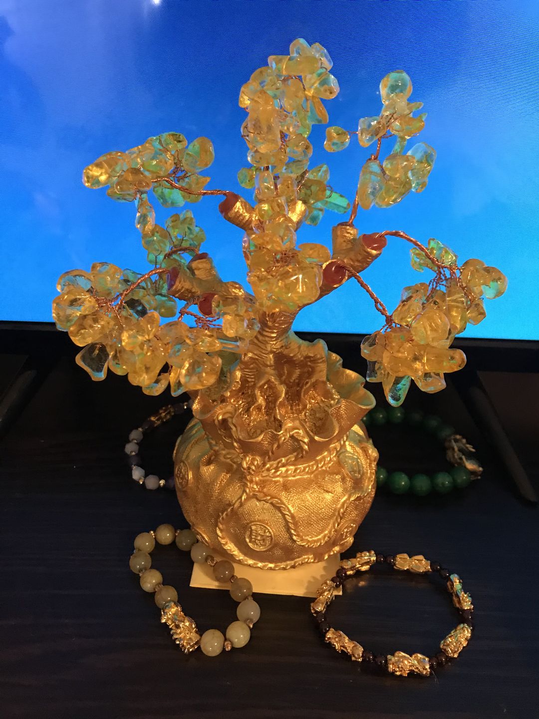 Customer photo review of Feng Shui Citrine Money Tree Wealth Ornaments