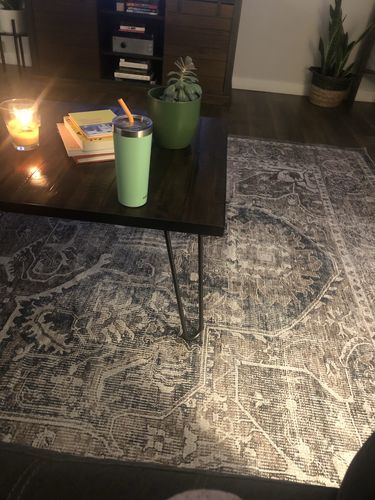 Customer photo review of Distressed Vintage Kendra Ash Area Rug