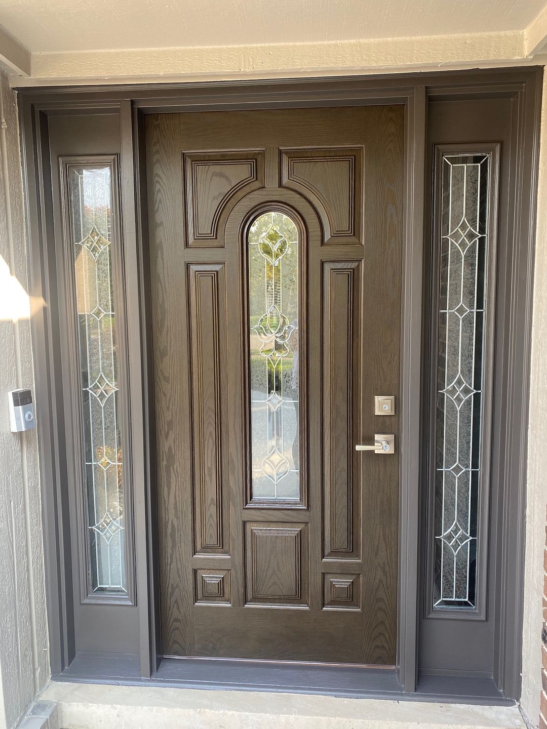 Customer photo review of Wexford Glass and Frame Kit (Full Sidelite 7" x 64" Glass Size)