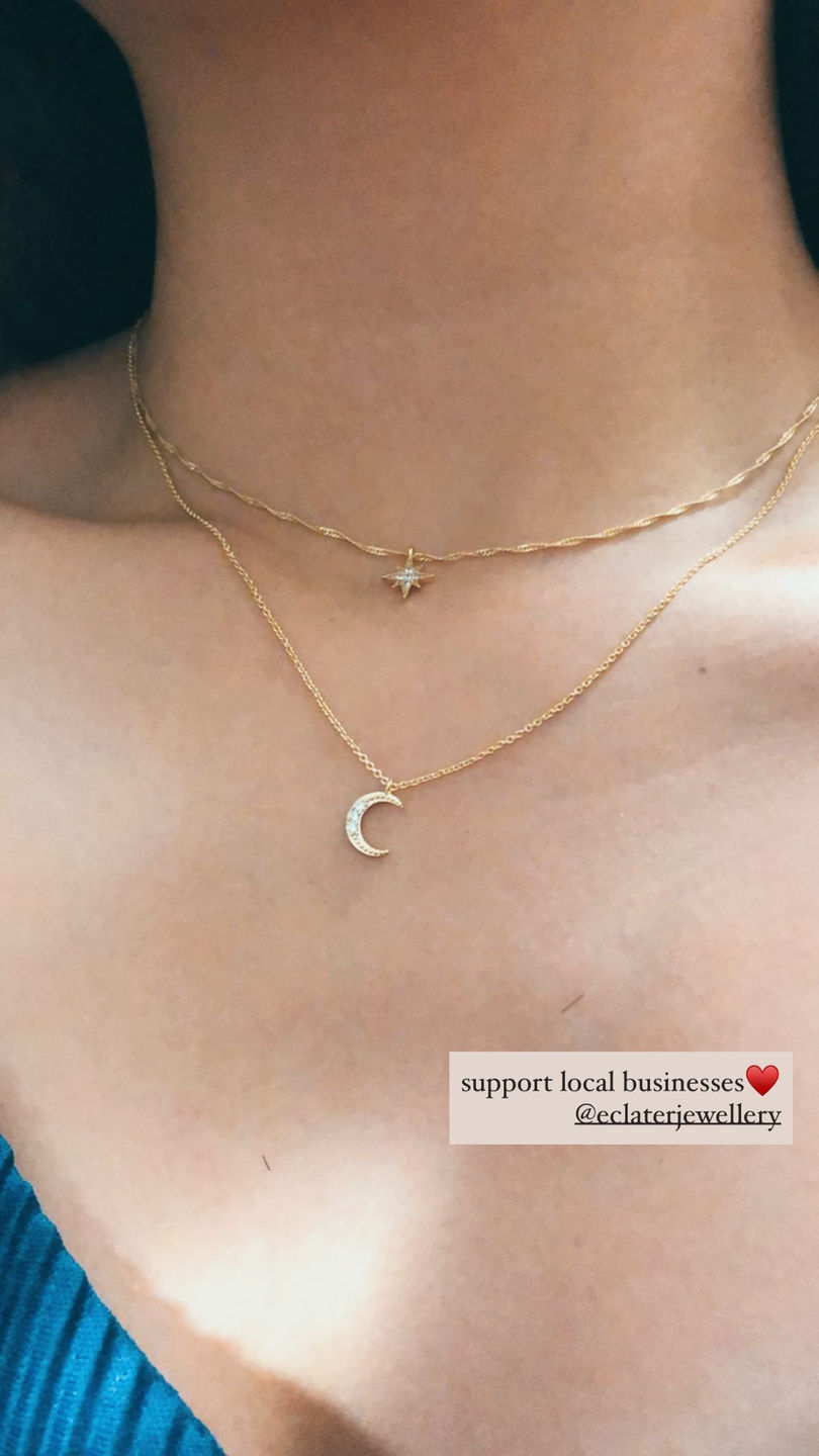 Customer photo review of Night Sky Necklace