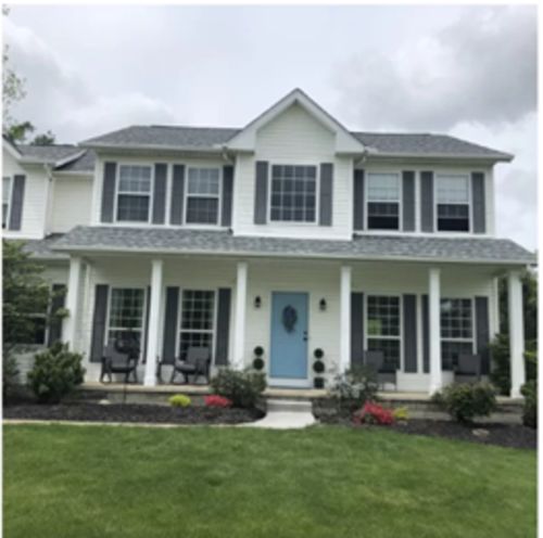 Customer photo review of 3-Piece Outdoor Dark Gray Rocking Chairs