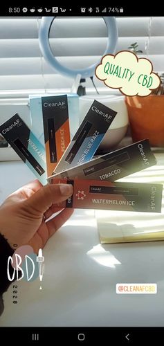 Customer photo review of 100 mg CBD Disposable Vape ~ CleanAF PUFF in 9 Flavors