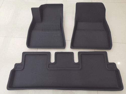 Customer photo review of All Weather & All Season Waterproof 3D Floor Liners for Tesla Model 3