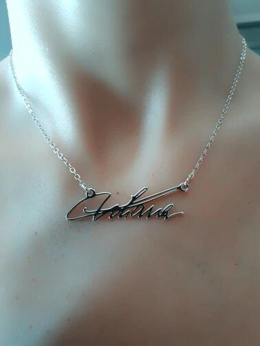 Customer photo review of LOANYA Schmuck aus Deiner persönlichen Handschrift