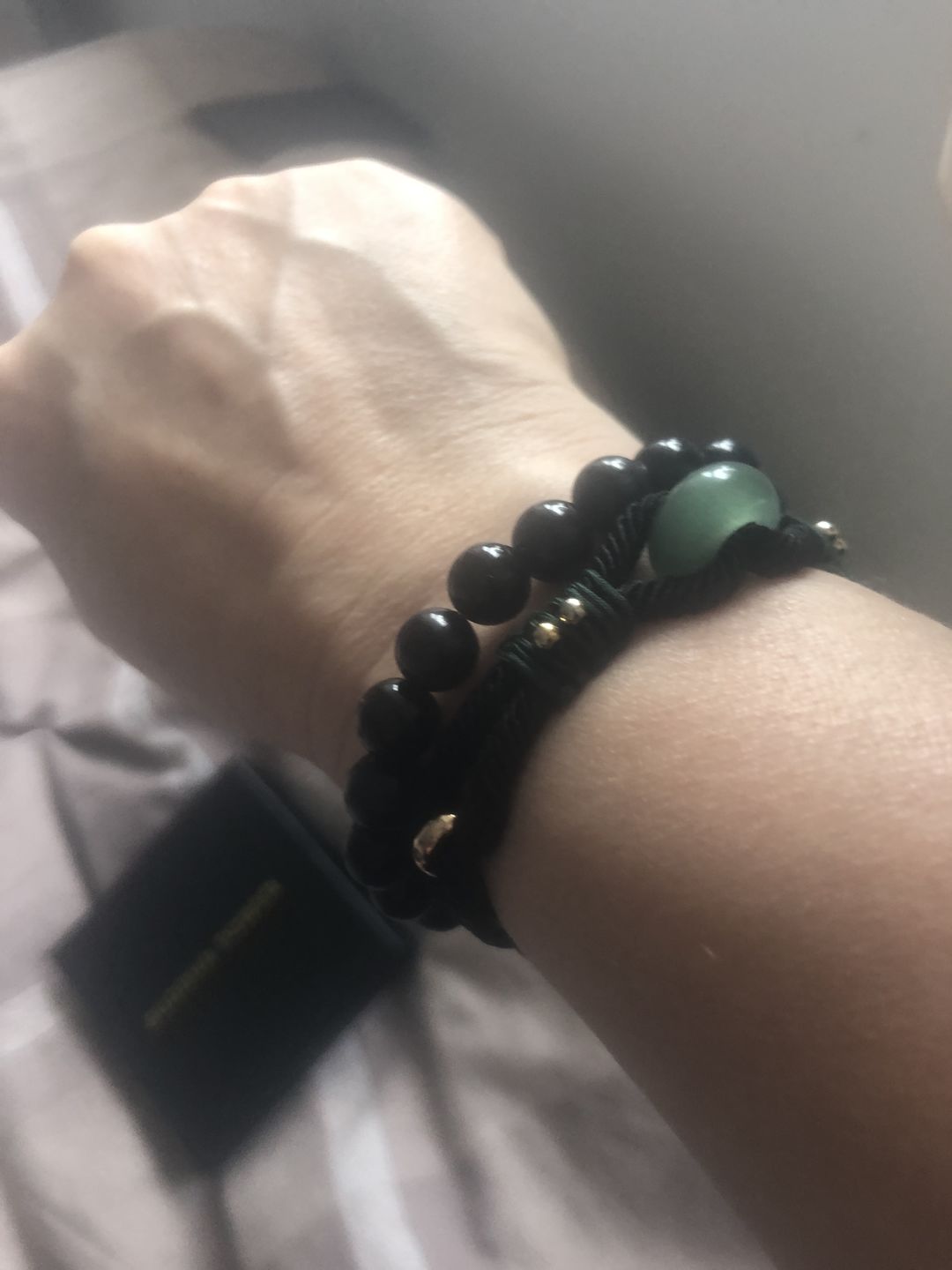 Customer photo review of Blue-Tigers-Eye Protection & Wealth Bracelet