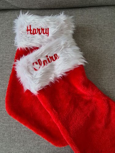 Customer photo review of Custom Christmas Stocking