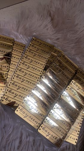 Customer photo review of Custom Made Tag Tudung Acrylic Mirror Gold