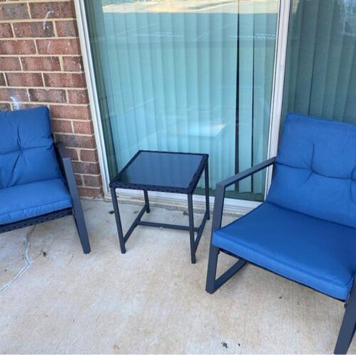 Customer photo review of 3-Piece Outdoor Patio Furniture Set