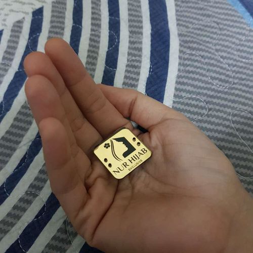 Customer photo review of Custom Made Tag Tudung Acrylic Mirror Gold