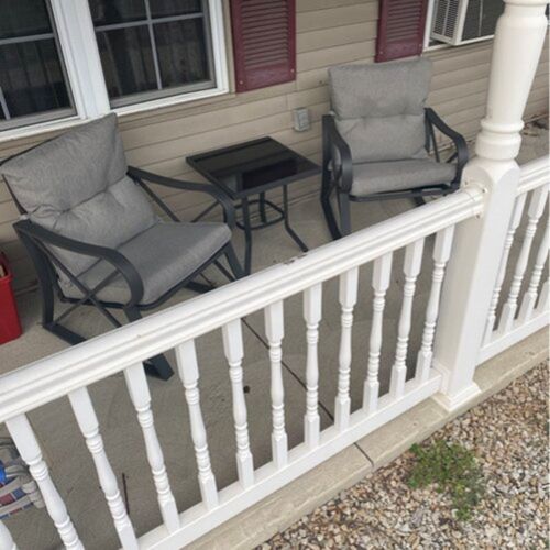 Customer photo review of 3-Piece Outdoor Dark Gray Rocking Chairs