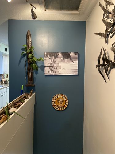 Customer photo review of Beach V2 Personalized Names Premium Canvas