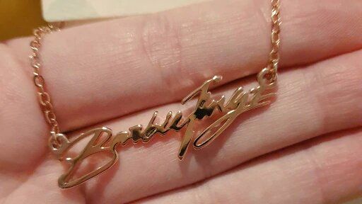 Customer photo review of LOANYA Schmuck aus Deiner persönlichen Handschrift